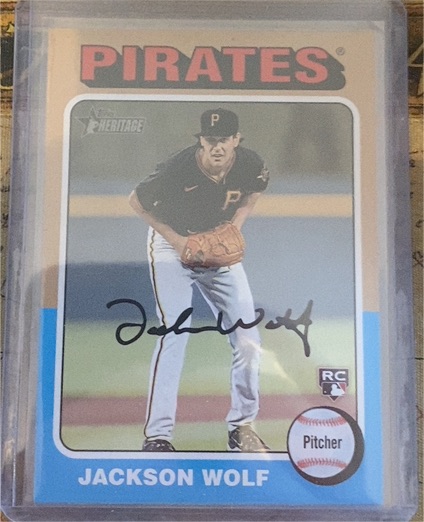 2024 Topps Heritage #216 Jackson Wolf — front