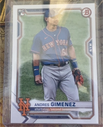 2021 Bowman #8 Andres Gimenez — front