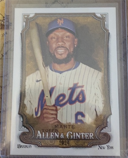 2024 Topps Allen & Ginter #318 Starling Marte — front