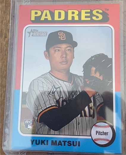 2024 Topps Heritage High Number #509 Yuki Matsui — front