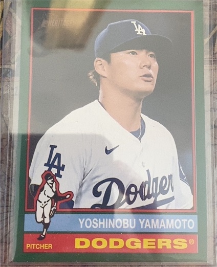 2025 Topps Heritage #172 Yoshinobu Yamamoto — front
