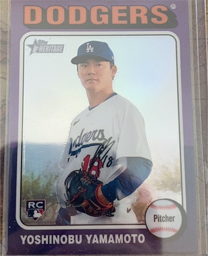 2024 Topps Heritage High Number #553 Yoshinobu Yamamoto — front