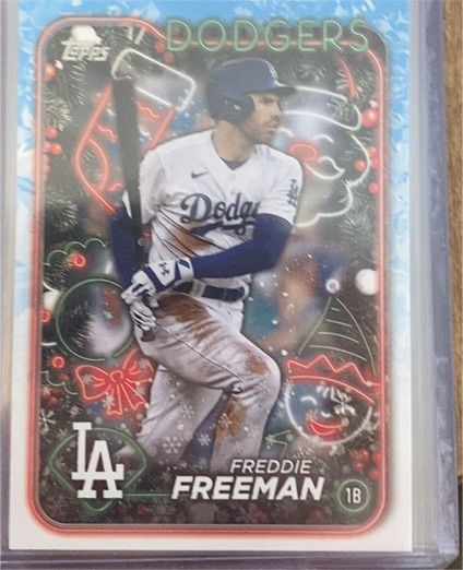 2024 Topps Holiday #H56 Freddie Freeman — front
