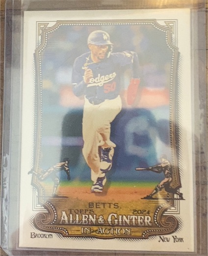 2024 Topps Allen & Ginter In Action #IA-25 Mookie Betts — front