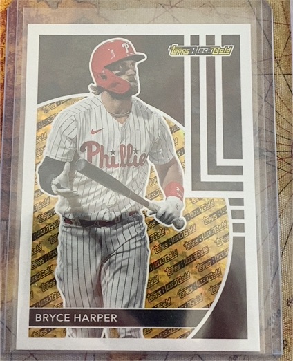 2024 Topps Update Black Gold #BG-5 Bryce Harper — front