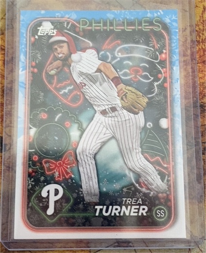 2024 Topps Holiday #H43 Trea Turner — front