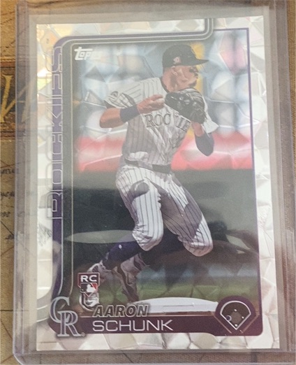 2025 Topps Series 1 #196 Aaron Schunk — front