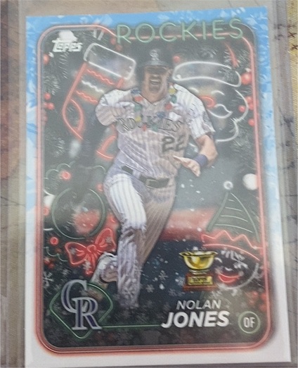 2024 Topps Holiday #H115 Nolan Jones — front