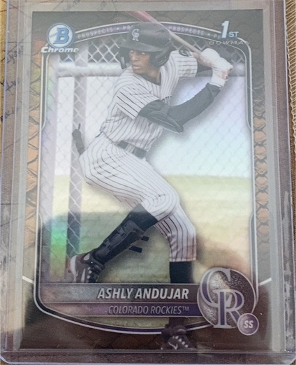 2025 Bowman Chrome Prospects #BCP-20 Ashly Andujar — front