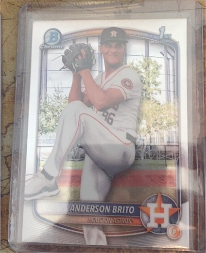 2025 Bowman Chrome #BCP-98 Anderson Brito — front