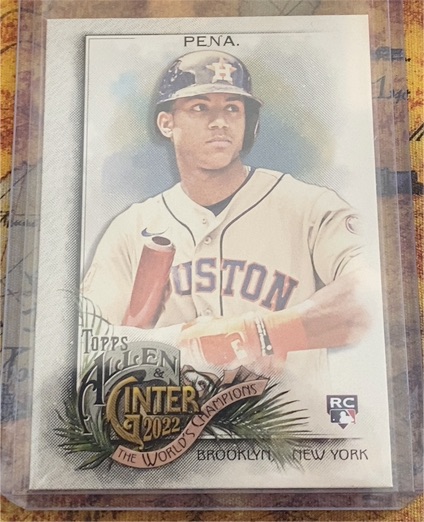 2022 Topps Allen & Ginter #349 Jeremy Pena — front