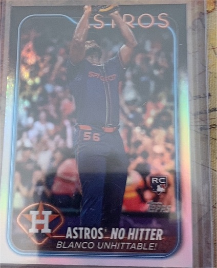 2024 Topps Update #US184 Ronel Blanco Astros No Hitter — front
