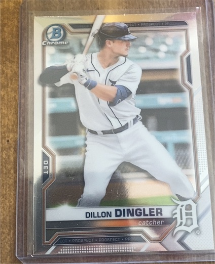 2021 Bowman Chrome #BCP-72 Dillon Dingler — front