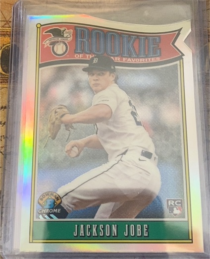 2025 Bowman Chrome #ROY-3 Jackson Jobe Rookie of the Year Favorites — front