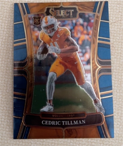 2023 Panini Select Draft Picks #21 Cedric Tillman Rookie Tennessee Volunteers — front
