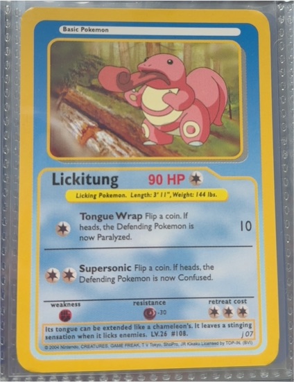 2004 Funskool #108 Lickitung — front