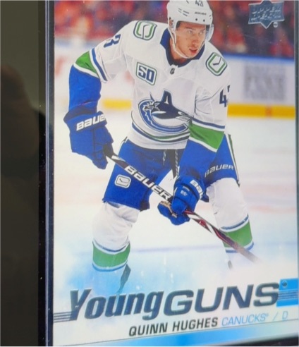 2019-20 Upper Deck Series 1 Young Guns #249 Quinn Hughes — front