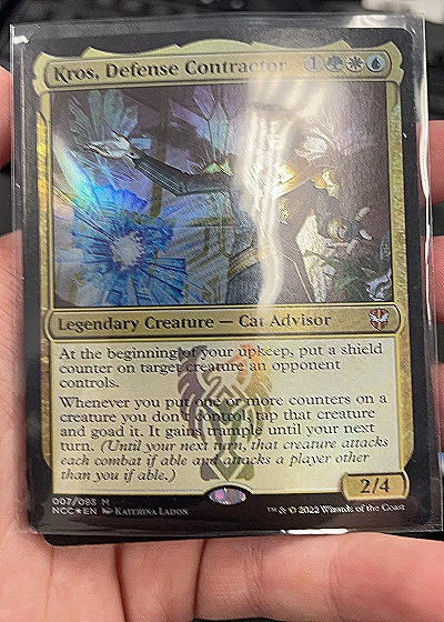 2022 Magic: The Gathering #67 Kros, Defense Contractor — front