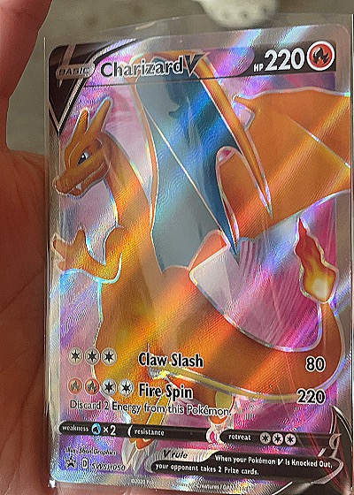 2020 Pokémon Sword & Shield Black Star Promo #SWSH050 Charizard V — front
