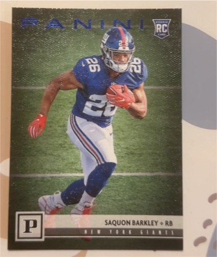2018 Panini Rookies #313 Saquon Barkley — front