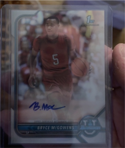 2021-22 Bowman University #BCPA-BM Bryce McGowens — front