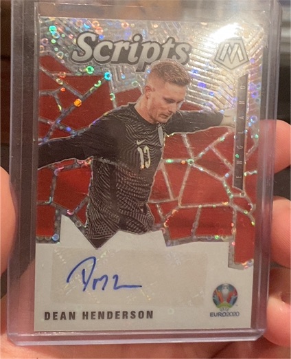 2020-21 Panini Mosaic UEFA Euro Scripts #SM-DH Dean Henderson — front