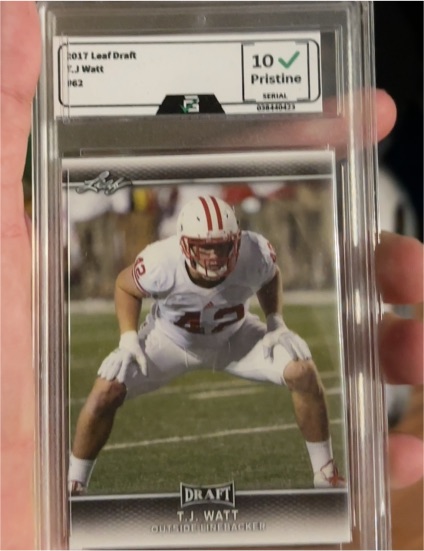 2017 Leaf Draft #62 T.J. Watt — front