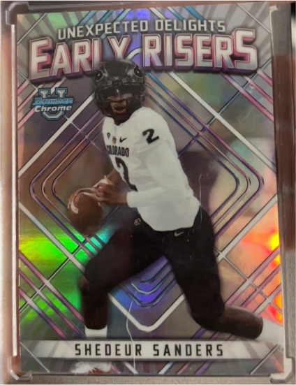 2023 Bowman Chrome University Early Risers #ER-4 Shedeur Sanders — front