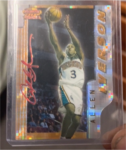 1996-97 Bowman's Best Picks #BP9 Allen Iverson — front