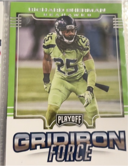 2017 Panini Playoff Gridiron Force #6 Richard Sherman — front
