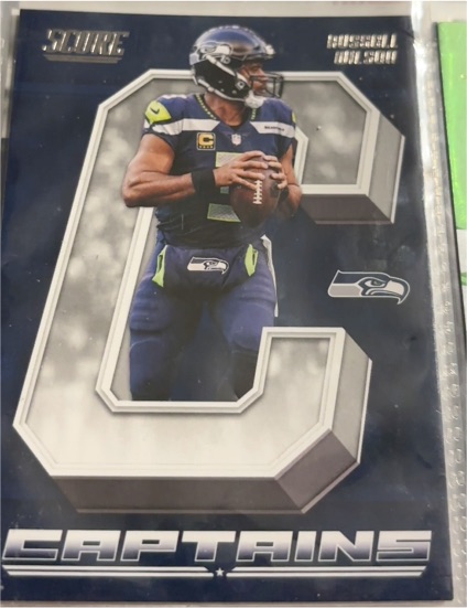 2018 Score Captains #25 Russell Wilson — front