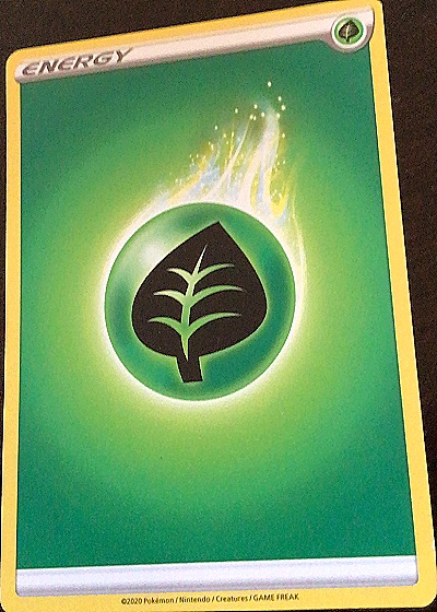 2020 Pokémon Sword & Shield Grass Energy — front