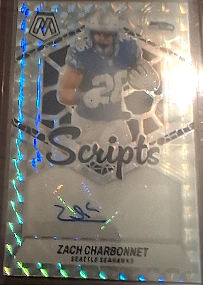 2024 Panini Mosaic Scripts Zach Charbonnet — front
