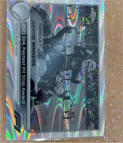 2021 Topps Formula 1 Award Winners #2021 DHL Fastest Pit Stop Award — front