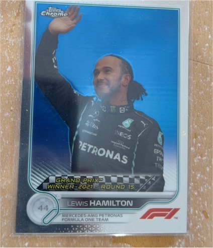 2022 Topps Chrome Formula 1 #165 Lewis Hamilton — front