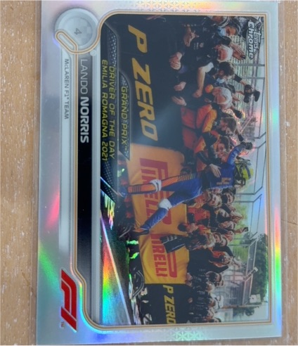 2022 Topps Chrome Formula 1 #174 Lando Norris Driver of the Day Emilia Romagna — front