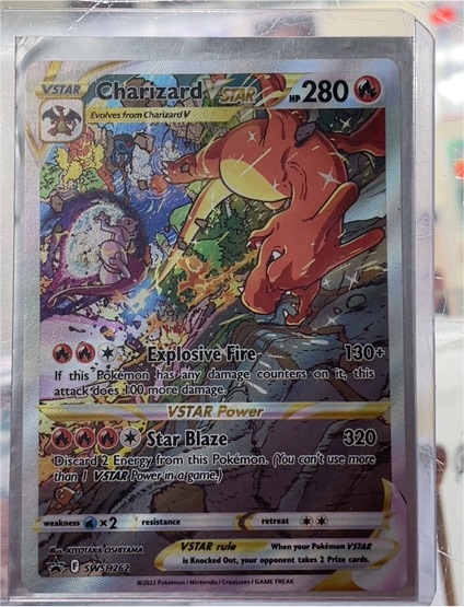 2022 Pokemon Sword & Shield Black Star Promo #262 Charizard VSTAR — front
