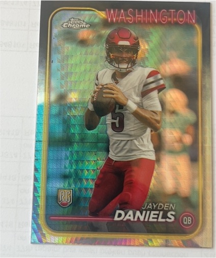 2024 Topps Chrome #201 Jayden Daniels — front