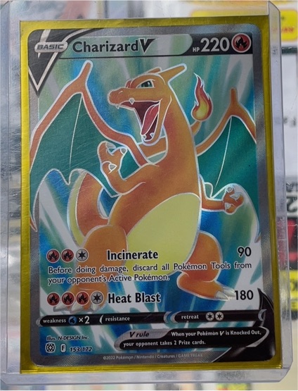 2022 Pokémon TCG Brilliant Stars #153 Charizard V — front