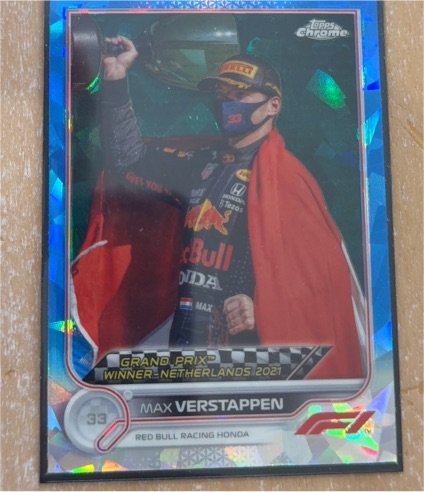 2021 Topps Chrome Formula 1 #163 Max Verstappen Grand Prix Winner Netherlands — front