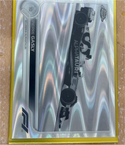 2022 Topps Chrome Formula 1 #10 Pierre Gasly — front