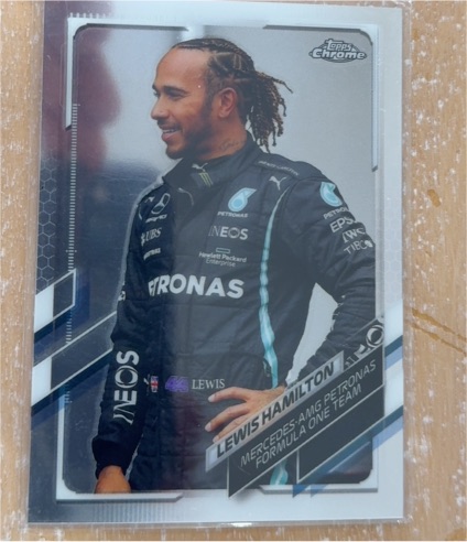 2021 Topps Chrome Formula 1 #40 Lewis Hamilton — front