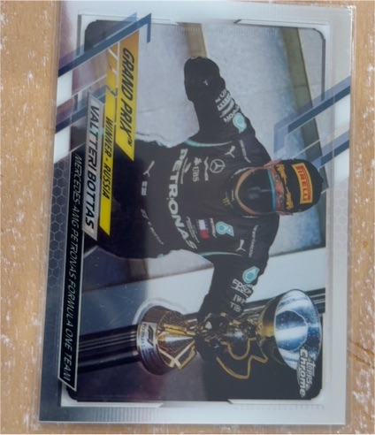 2021 Topps Chrome Formula 1 #147 Valtteri Bottas — front