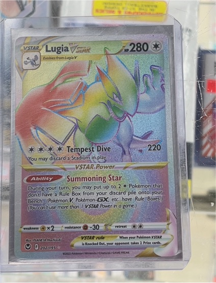 2022 Pokémon Sword & Shield Silver Tempest #202 Lugia VSTAR — front