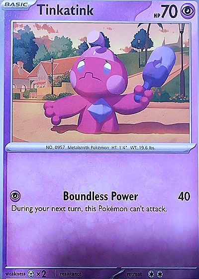 2023 Pokémon Scarlet & Violet Paradox Rift #083 Tinkatink — front