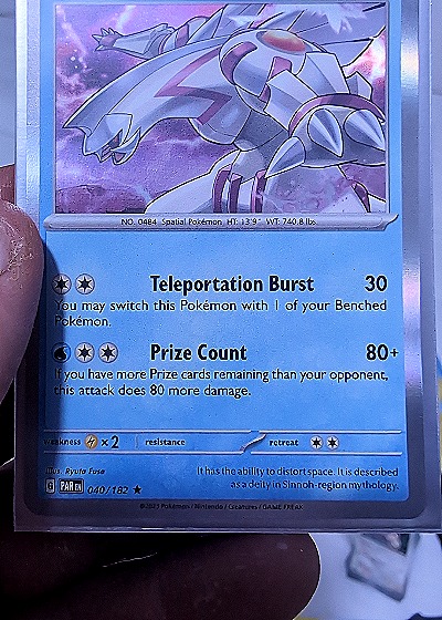 2023 Pokémon Paradox Rift #040 Palkia — front