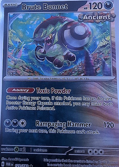 2023 Pokémon Scarlet & Violet Paradox Rift #123/182 Brute Bonnet — front