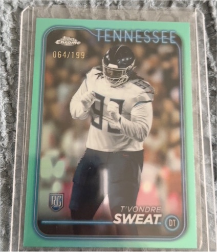 2024 Topps Chrome #266 T'Vondre Sweat — front