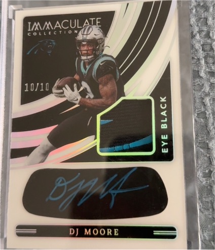 2022 Panini Immaculate Collection Eye Black #10 DJ Moore — front