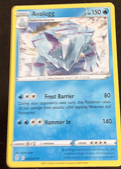 2021 Pokémon TCG Evolving Skies #045 Avalugg — front